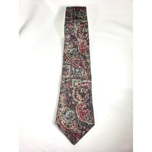 Mens Tie Camden Court Classic Charcoal/Burgundy 60" Polyester